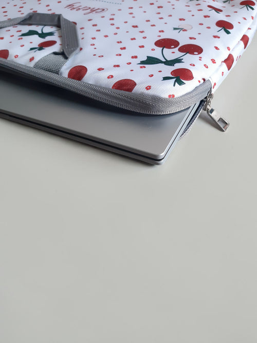 Housse ordinateur cerises 17"