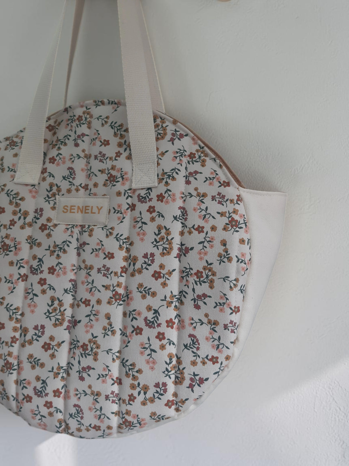 Sac rond fleuri