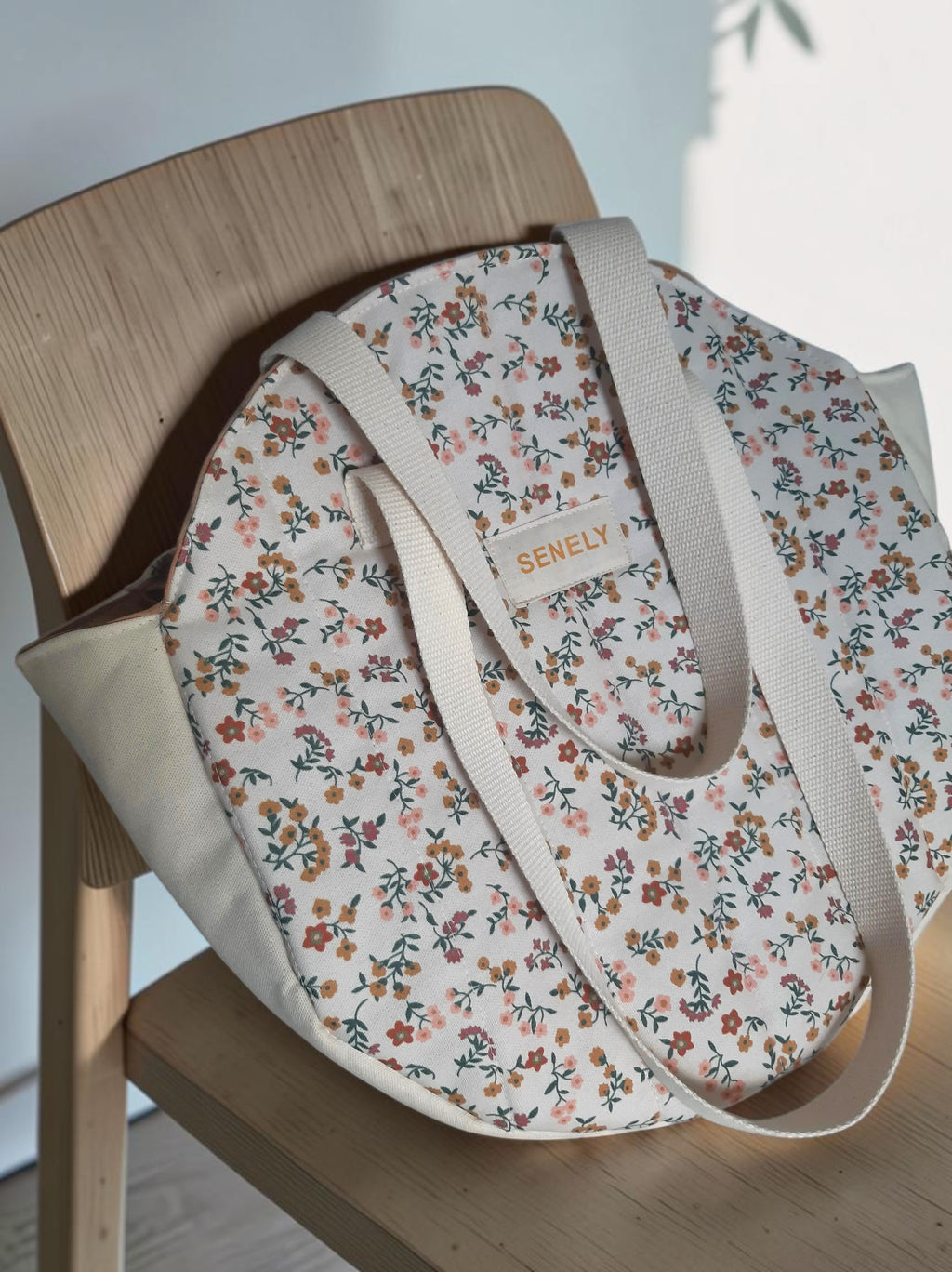Sac rond fleuri