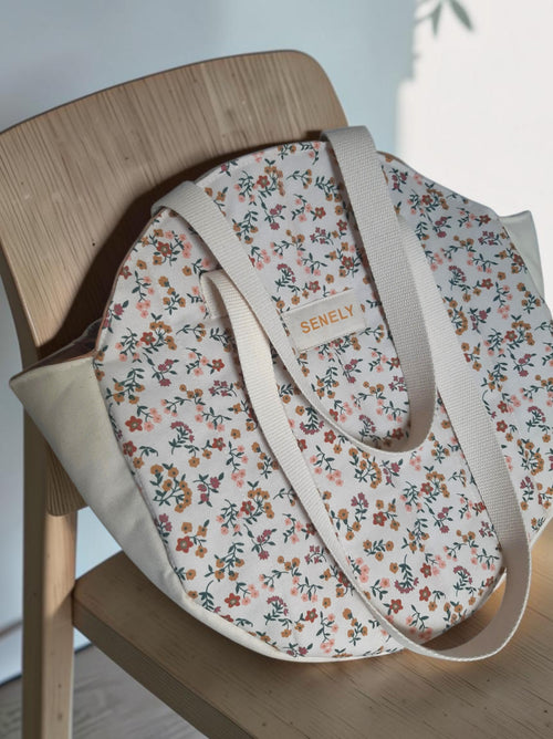 Sac rond fleuri